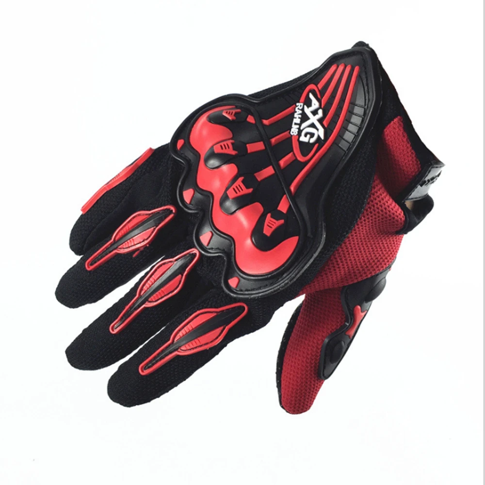 

Anti-Fall Full Finger Motorcycle Gloves Hard Knuckle Ployester Cotton Red Skidpoorf Breathable Cycling Winter Enduro Motocross