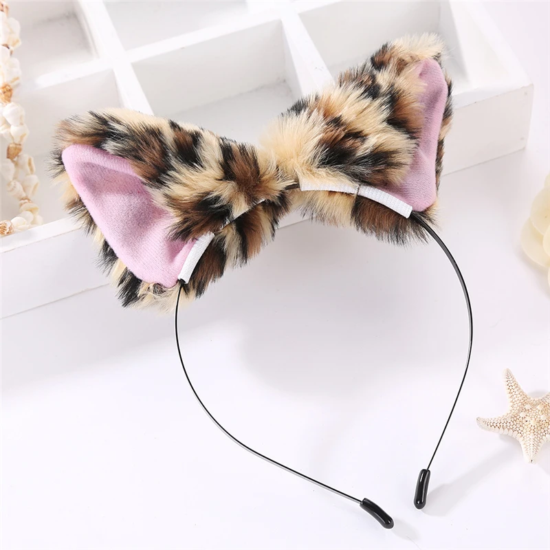

Bigsweety New Arrivals Girls Headwear Plush Bezel New Style Women's Fashion Fox Plush Cat Ears Headbands Hair Accessories