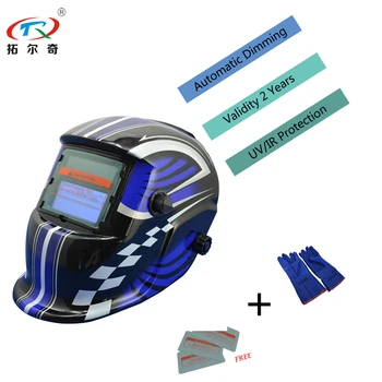 

Welding Helmet Factory Auto Darkening solar battery automatic welder mask with protective glasses Fast shipping HD01(2200DE)