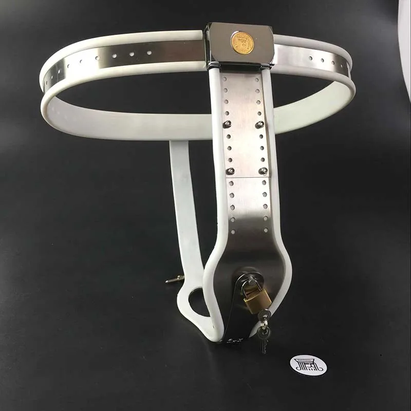 Buy White Chastity Belt Female Stainless Steel