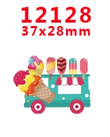 12128 30 шт мультфильм персонаж плоское украшение из смолы PR 11780 - Color: 12128