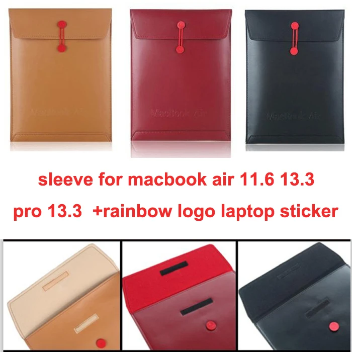 Чехол конверт из искусственной кожи для ноутбука сумка чехол Macbook Air 11 13 Pro