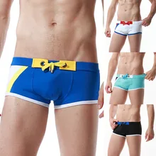 Новое поступление мужские брендовые полосатые сексуальные нейлоновые дышащие трусы с выступом плавки шорты одежда для плавания Sunga masculina