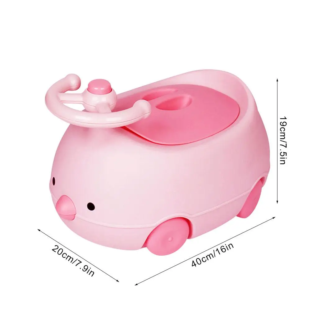 Forma do Carro das Crianças do Bebê Potty com Punho e Respingo Fácil de Limpar Assento do Vaso Sanitário para o Bebê Cadeira Cômoda Frango Tampa wc 16 das crianças Do Bebê Potty Com Punho