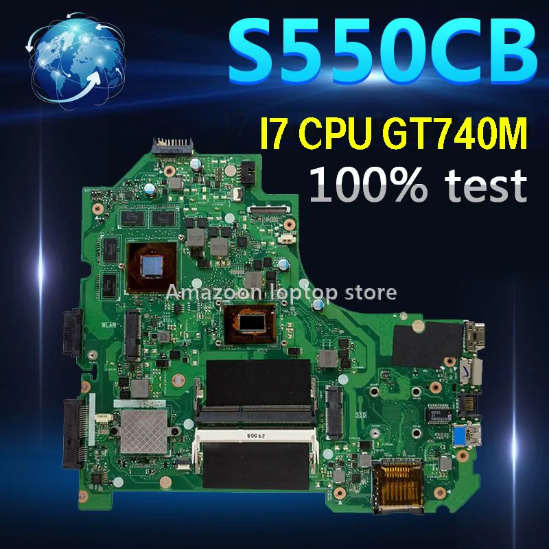 

Upgrade high configuration S550CB Laptop motherboard for ASUS S550CB S550C A56C K56C K56CB K56CM mainboard I7 GT740M 4GB