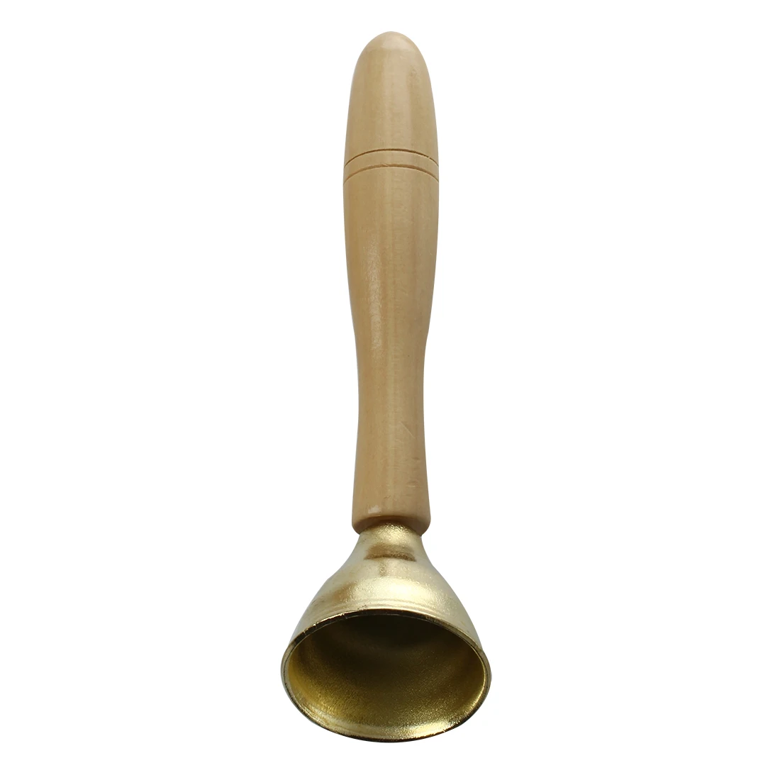 2 шт. мини золотой колокольчик музыкальные игрушки для детей с деревянной ручкой
