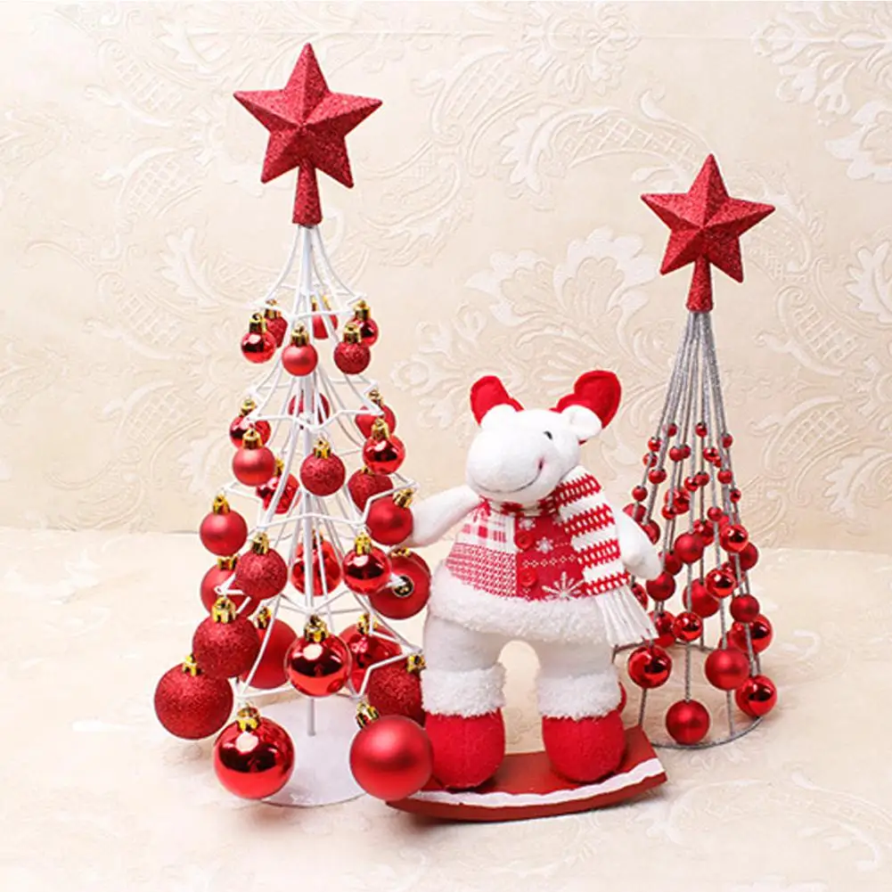 

Mini Star Christmas Tree Ball Tower Trees Top Star Festival Party Christmas Decoration Ball Tree