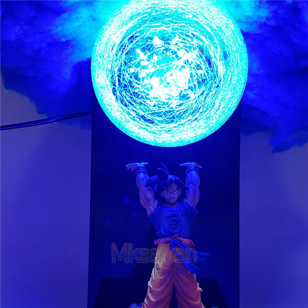 Dragon Ball Z фигурка Сон Гоку Genki damaSpirit Bomb Cloud DIY светодиодный светильник набор Dragon Ball и super Goku аниме фигурка ПВХ Модель игрушки