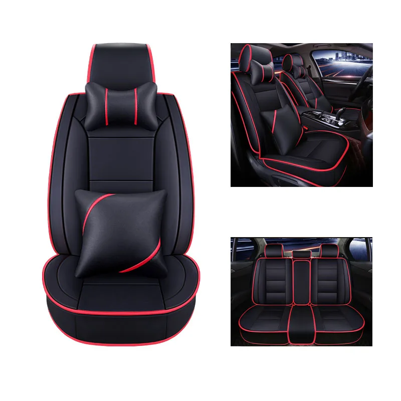 

WLMWL Universal Leather Car seat cover for Subaru all models forester BRZ XV Outback Legacy car styling car accessorie