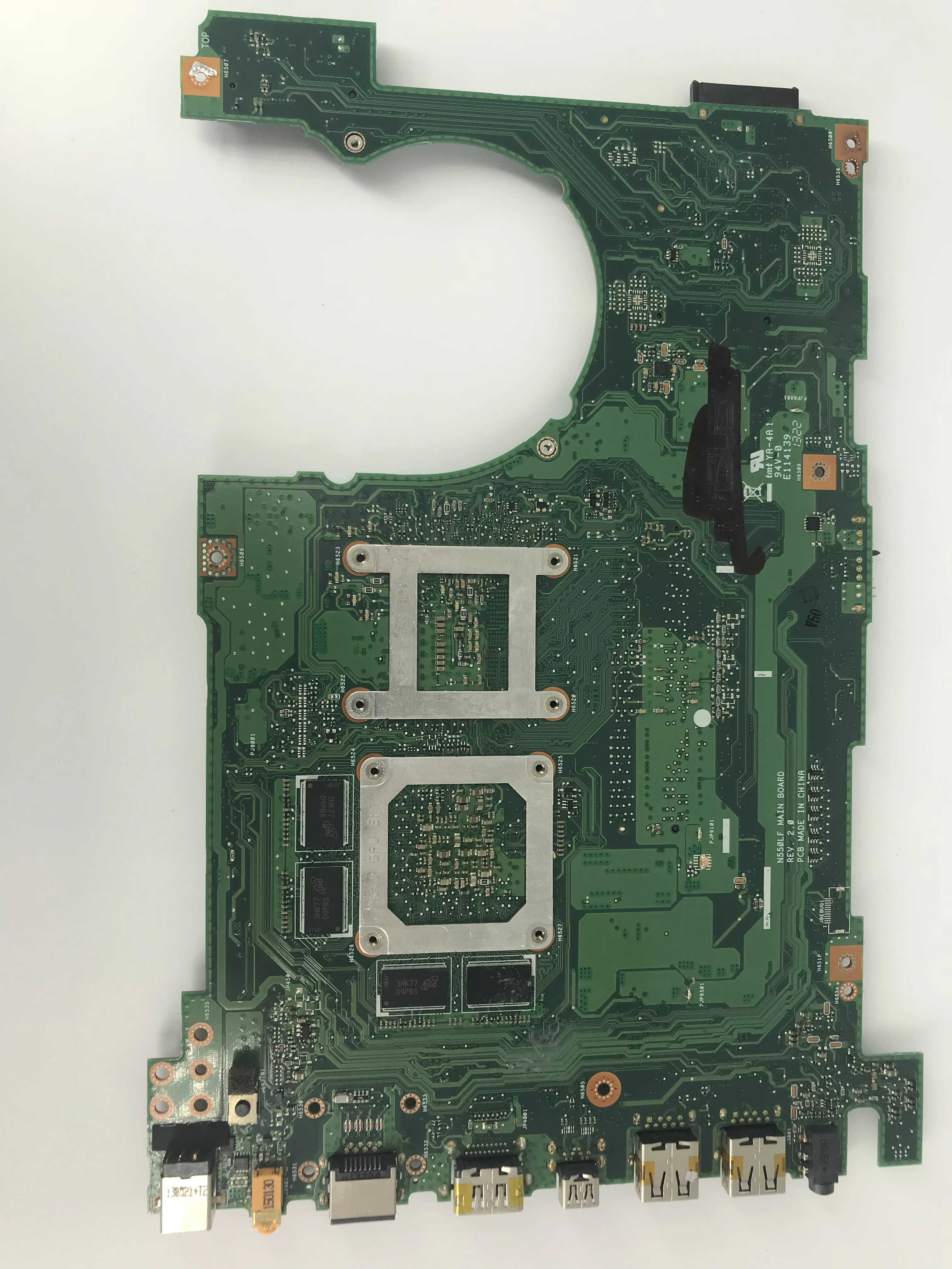 amazing  N550LF motherboard For ASUS N550LF Q550LF laptop motherboard N550LF mainboard rev2.1 i7-4500 cpu Te