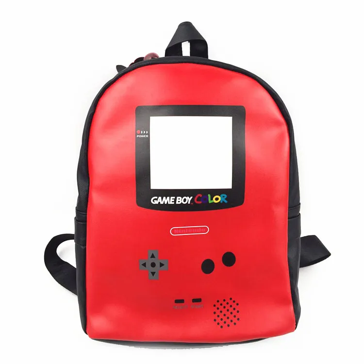 

Game Boy Color Cartoon School Bags Children backpacks Waterproof pu girl orthopedic school bag Backpacks Book Bag Mochilas
