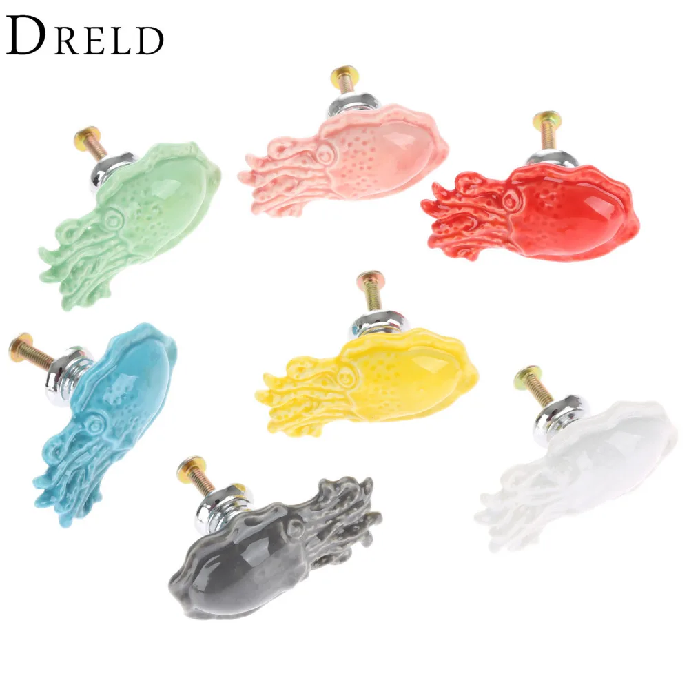 DRELD 7 Pcs الإبداعية الأخطبوط المقابض مقابض لقطع الأثاث باب خزانة ملابس سحب درج مقبض المطبخ خزانة دولاب المقابض DRELD 7 Pcs الإبداعية الأخطبوط المقابض مقابض لقطع الأثاث باب خزانة ملابس سحب درج مقبض المطبخ خزانة دولاب المقابض