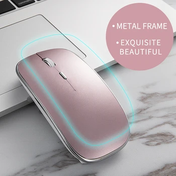 

Wireless Mouse for PC Mute Mini Wireless Mouse for Macbook air/Pro USB Receiver Laptop Girls silent mouse draadloze muis
