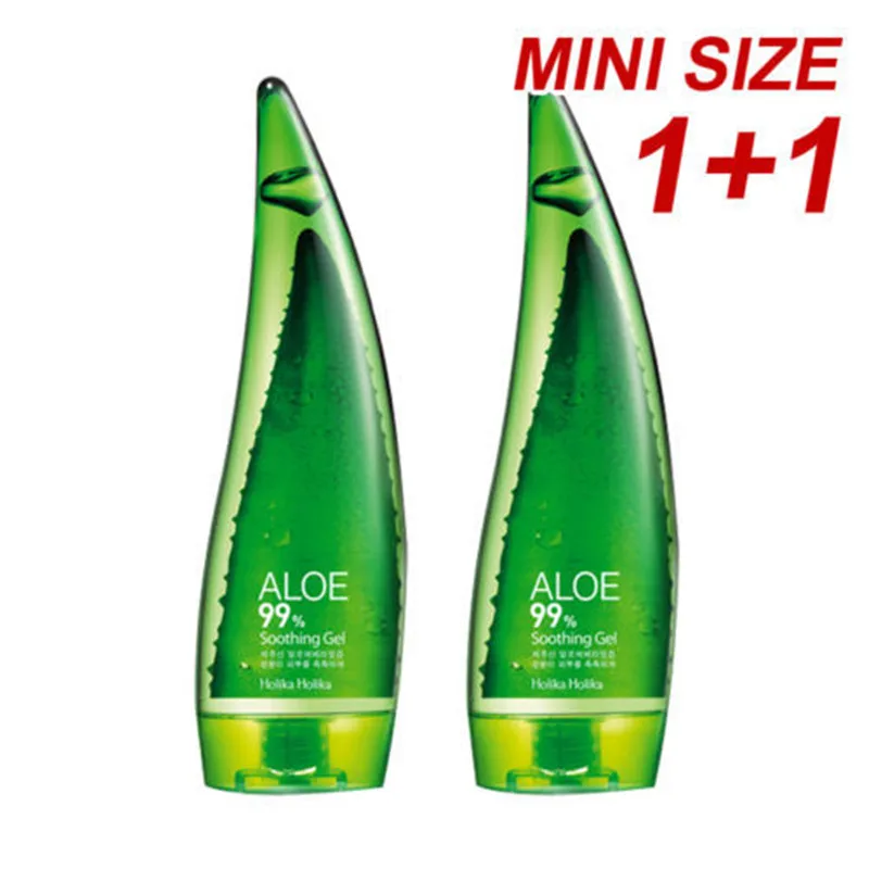 Успокаивающий Гель для лица HOLIKA Aloe 99% 55 мл * 2 шт. восстанавливающий крем