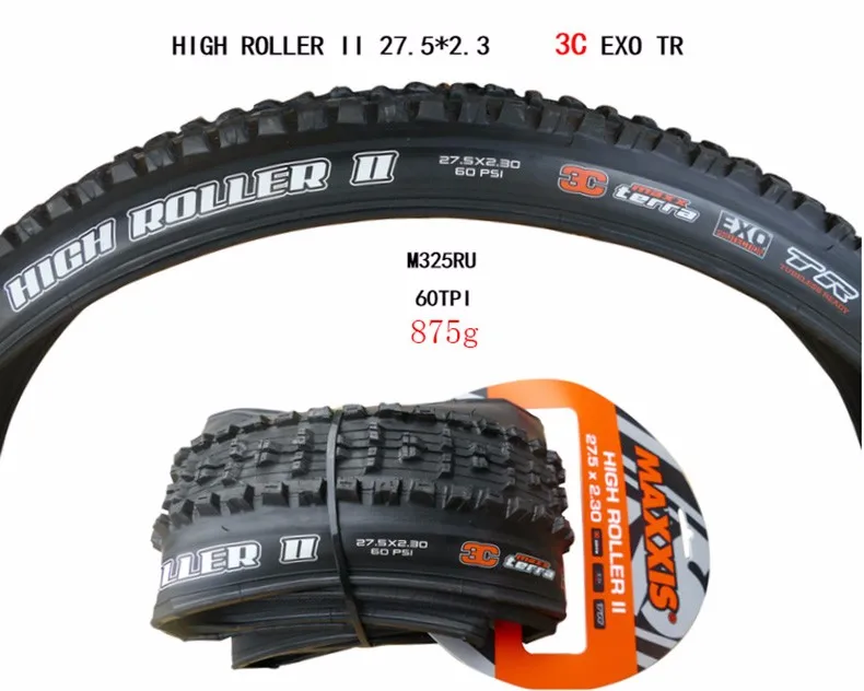 MAXXIS бескамерная готовая 3C TLR 26*2,3 велосипедная шина 26er 27,5*2,3 DH шина для горного велосипеда 26 складных шин вниз холм MINION DHF DHR