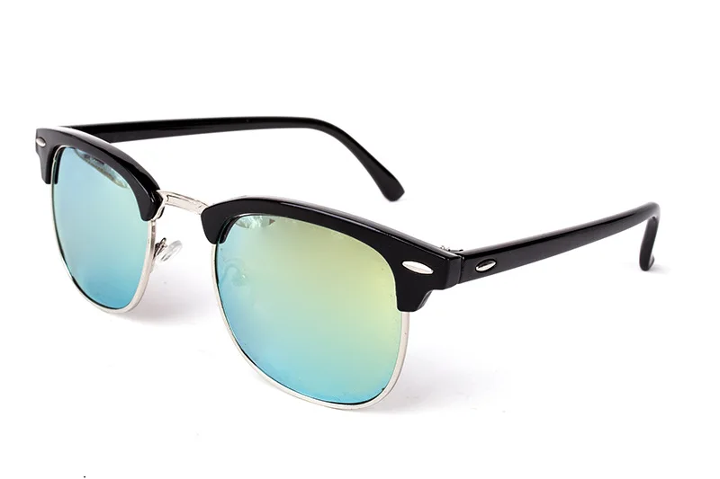 Металлические высококачественные солнцезащитные очки для мужчин и женщин, брендовые дизайнерские очки, зеркальные солнцезащитные очки, модные солнцезащитные очки Gafas Oculos De Sol UV400, классические - Цвет линз: C9 black gold