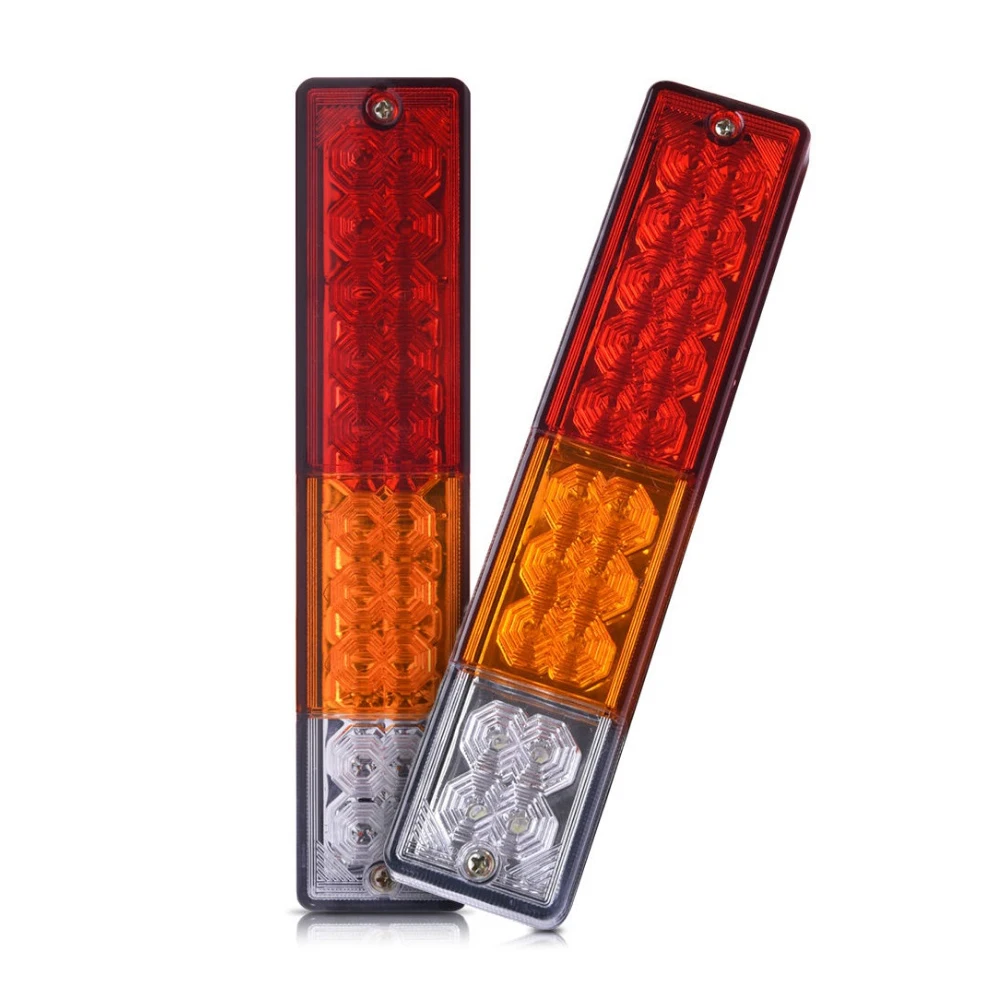 Waterproof 20leds ATV Trailer Truck LED Tail Light Lamp Yacht Car Taillight Reversing Running Brake Turn Lights 12V