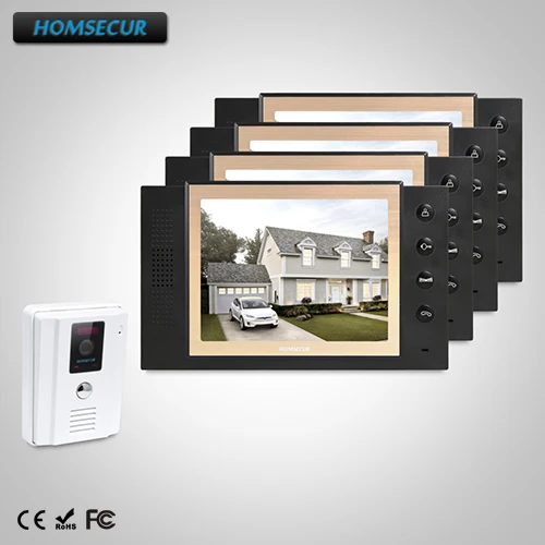 

HOMSECUR 8" Wired Video&Audio Home Intercom+Dual-way Intercom for House/Flat TC011-W + TM801-B