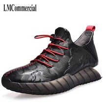 spring and autumn men autumn winter British retro men shoes male leather shoes cowhide all-match breathable sneaker black high shoes male korean the tide fall back to the martin shoes new autumn winter british retro cowhide breathable sneaker
