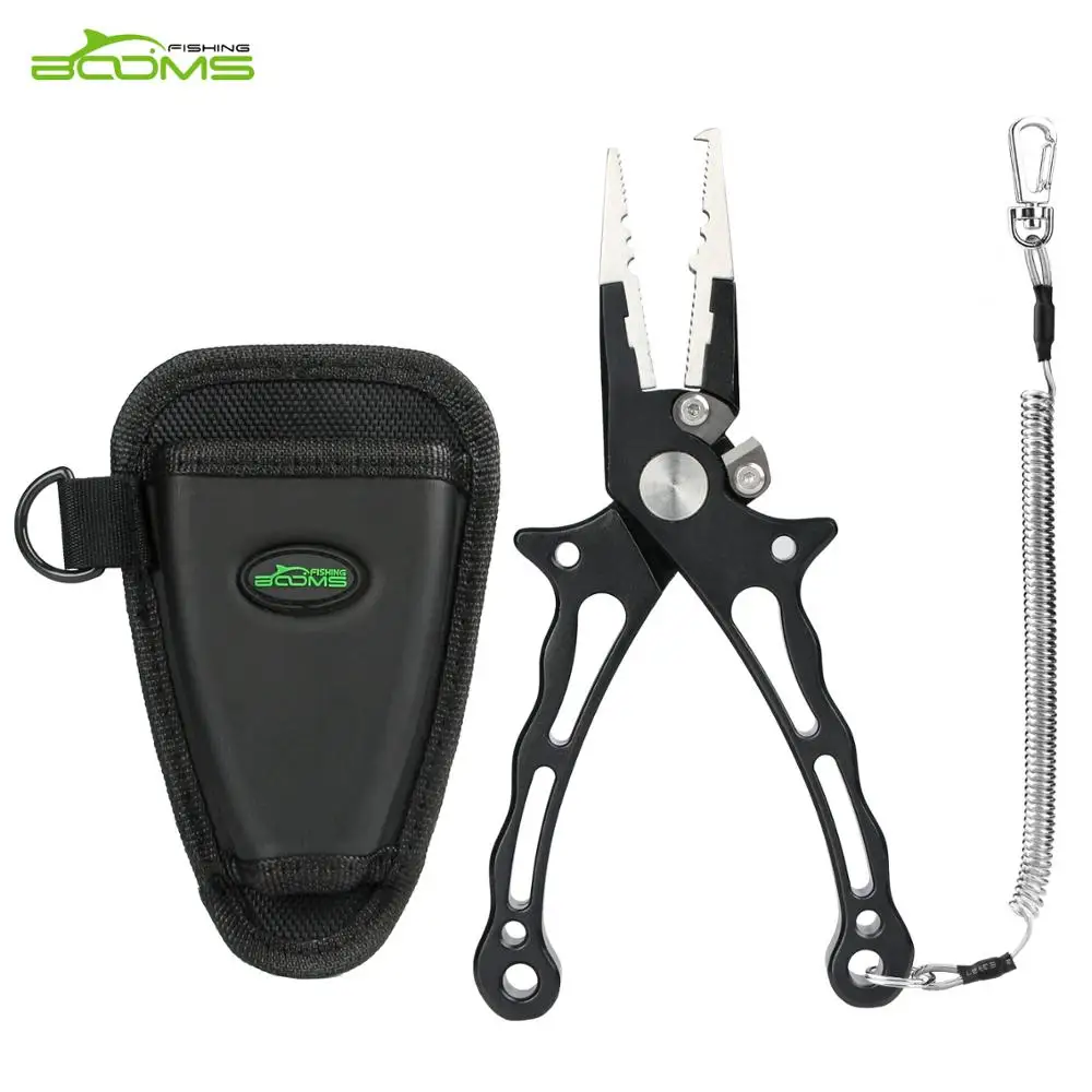 

Booms Fishing ELFIN Aluminum Fishing Pliers Saltwater Resistance Include Holster and Lanyard