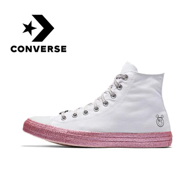 Best Price Converse X Miley Cyrus All Star Skateboarding Shoes Classic Women Canvas High Top Light Anti-Slippery Resistant Comfortable Best Price Converse X Miley Cyrus All Star Skateboarding Shoes Classic Women Canvas High Top Light Anti-Slippery Resistant Comfortable