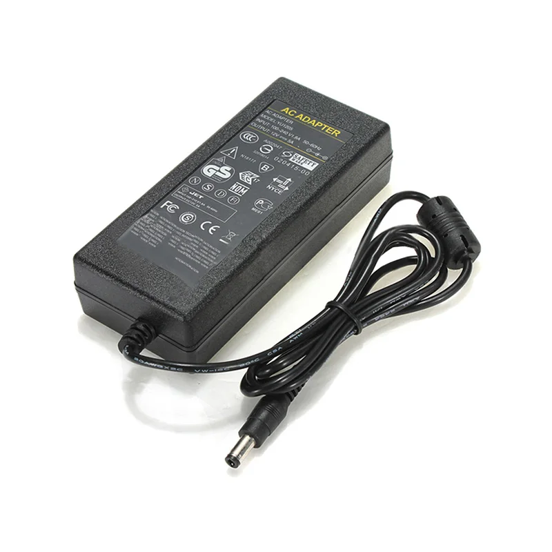 CLAITE 100-240V LED Strip AC Adapter Power Supply Converter 12V 5A 60W US/AU/EU/UK Plug DC Plug For SMD3528 5050 LED Strip