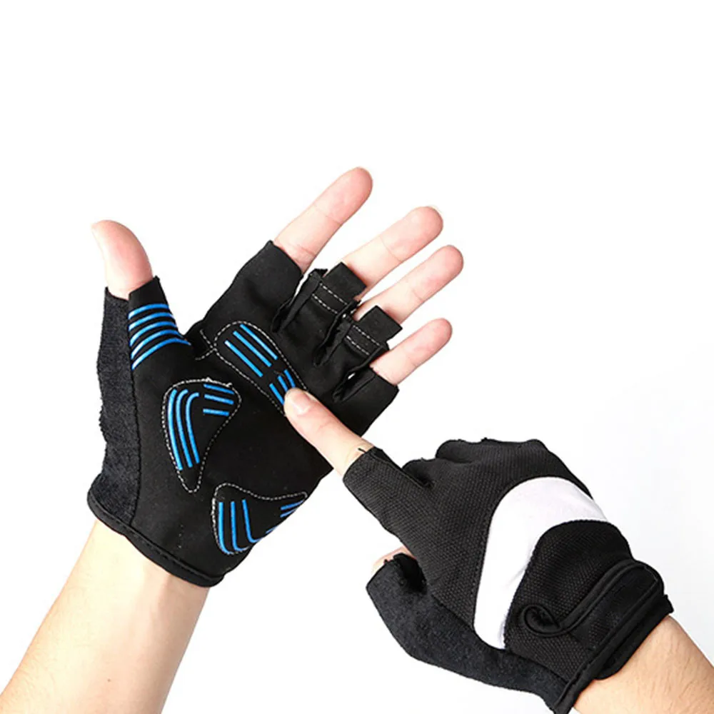 Уличные спортивные 3D гелевые Силиконовые Мягкие велосипедные перчатки с полупальцами для тренажерного зала, фитнеса, тренировок, пробежек, тренировок для мужчин и женщин