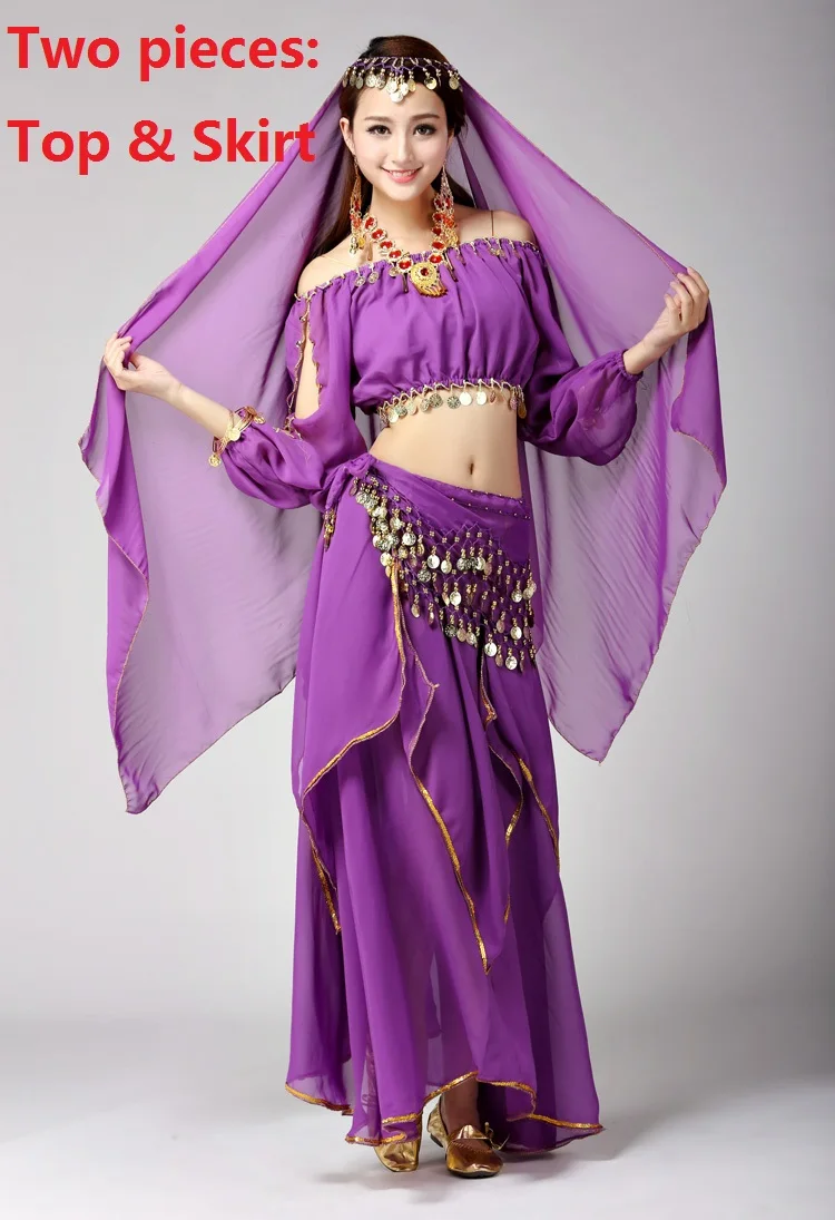 Костюм для танца живота, платье для танца живота, набор для женщин ...