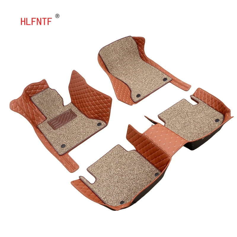 

HLFNTF Custom Double car floor mat for Subaru all models FORESTER XV OUTBACK LEGACY Tribeca car carpet Wire Mat