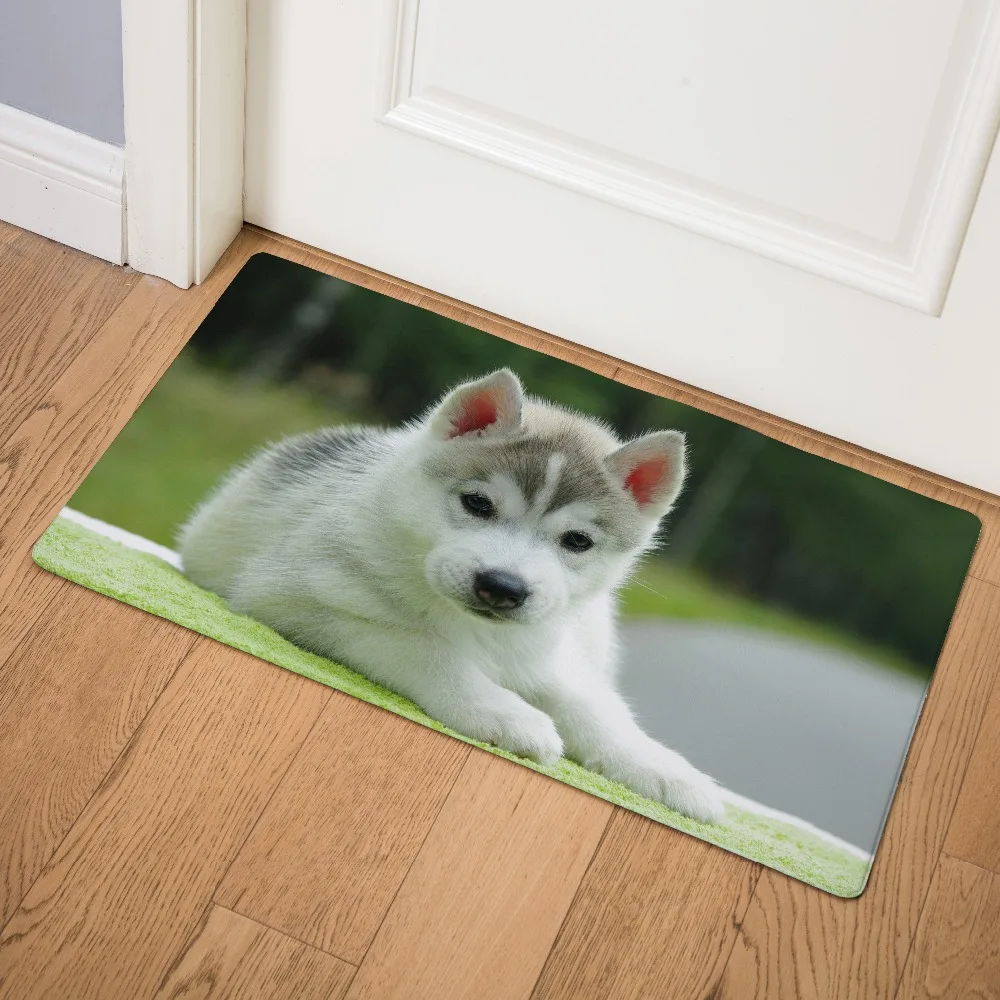 Siberian Husky введите дверной коврик для кухни коврик под дверь коврик на кухню коврик для дома домашние Нескользящие коврики для ванной приветственные напольные коврики