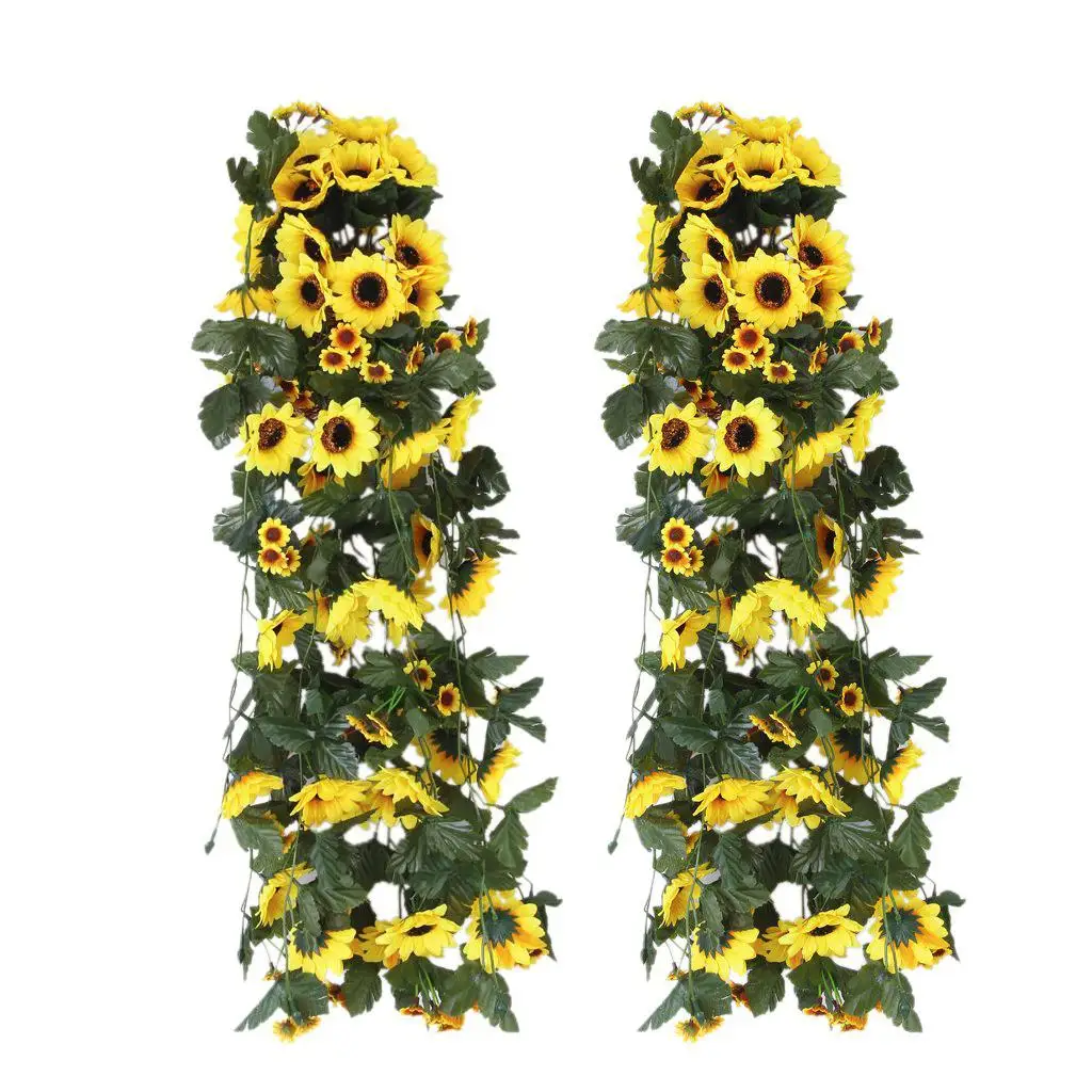 

HOT!2 Bouquet de Tournesol Artificiel de Simulation de Suspension Bracketplant