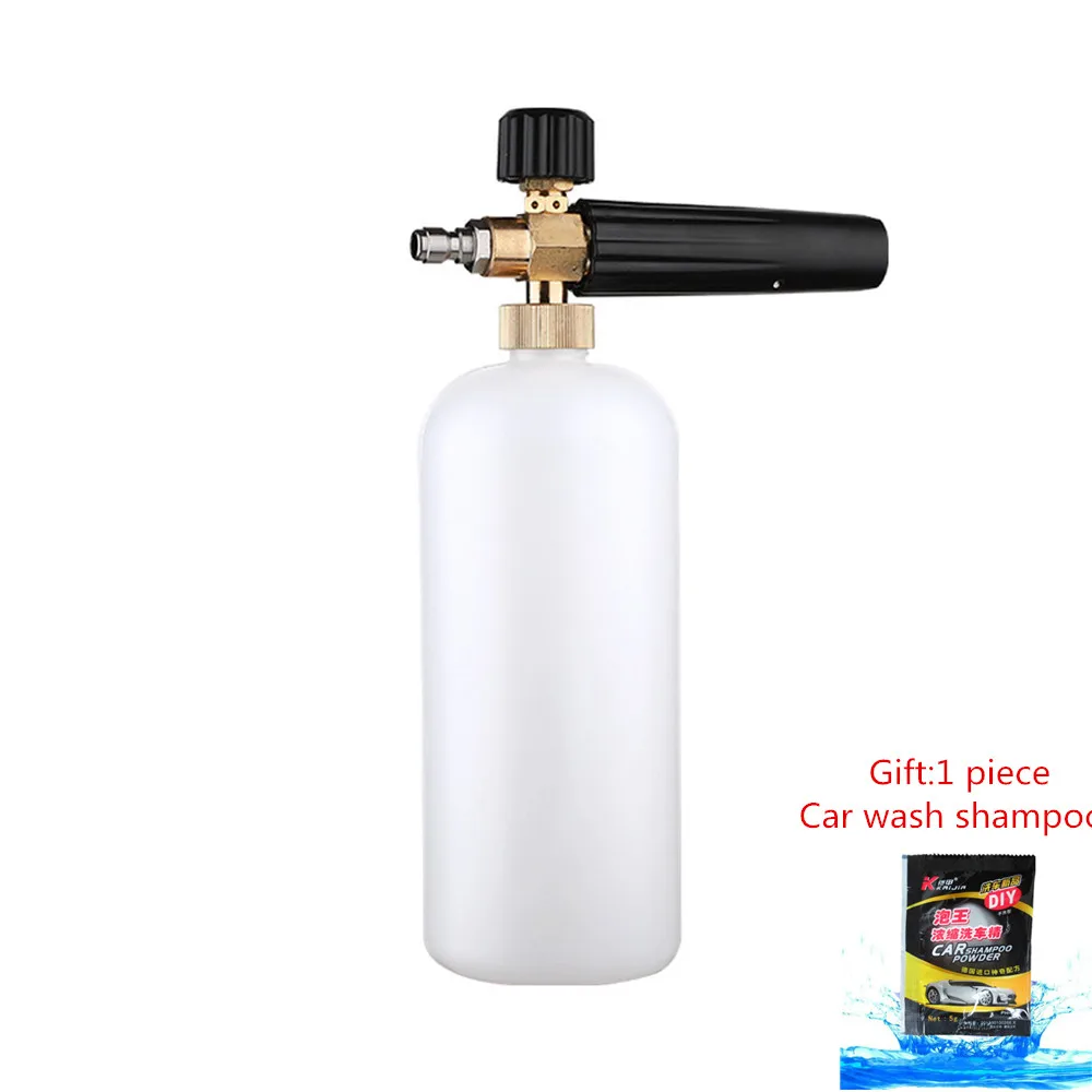 

Car Washer Snow Foam Lance 1000ml High Pressure Soap Foamer Cleaner Auto Washing Adjustable Nozzle Sprayer For Karcher K Series