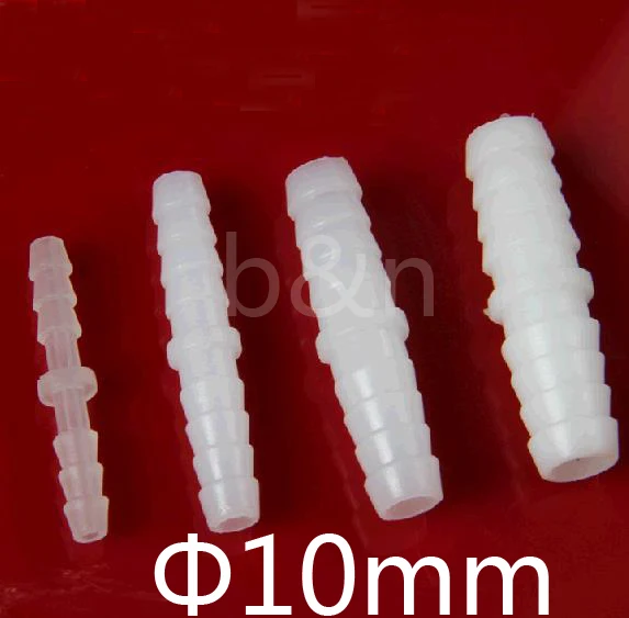 10mm dia. Plastic Barbed Straight fitting Quick twist Equal connector