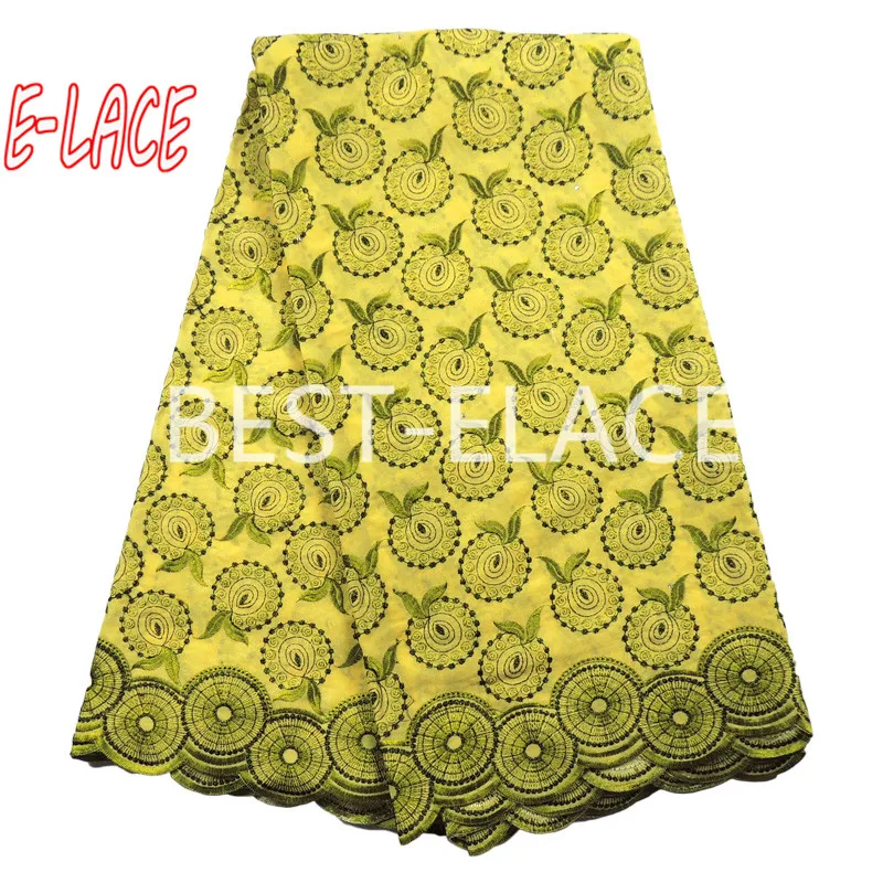 African lace fabric high quality wedding Fabric 5 Yards Cotton Lace for decoration 55d | Дом и сад