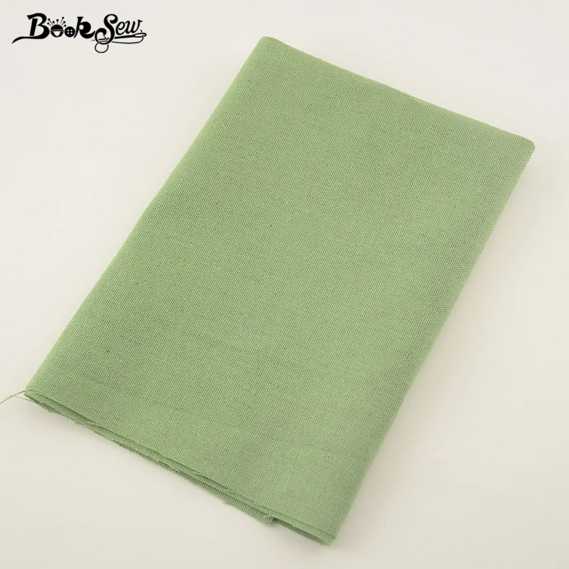 

Booksew Cotton Linen Fabric Sewing Material Tissu For Tablecloth Pillow Bag Curtain Cushion Zakka Dark Green Home Textile