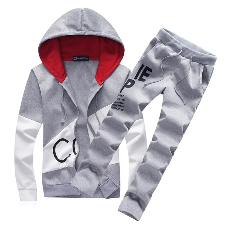 Low Price M-5XL Plus Size Fashion Brand Men Sets hooded tracksuit track 2018 sweat suits letter print male sweatsuit mens sporting suits