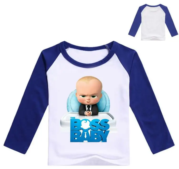 BOSS BABY/детская одежда Топ для девочек и мальчиков короткие футболки для подростков, повседневные рубашки для малышей, костюм детская одежда, футболка, топы - Цвет: style 14