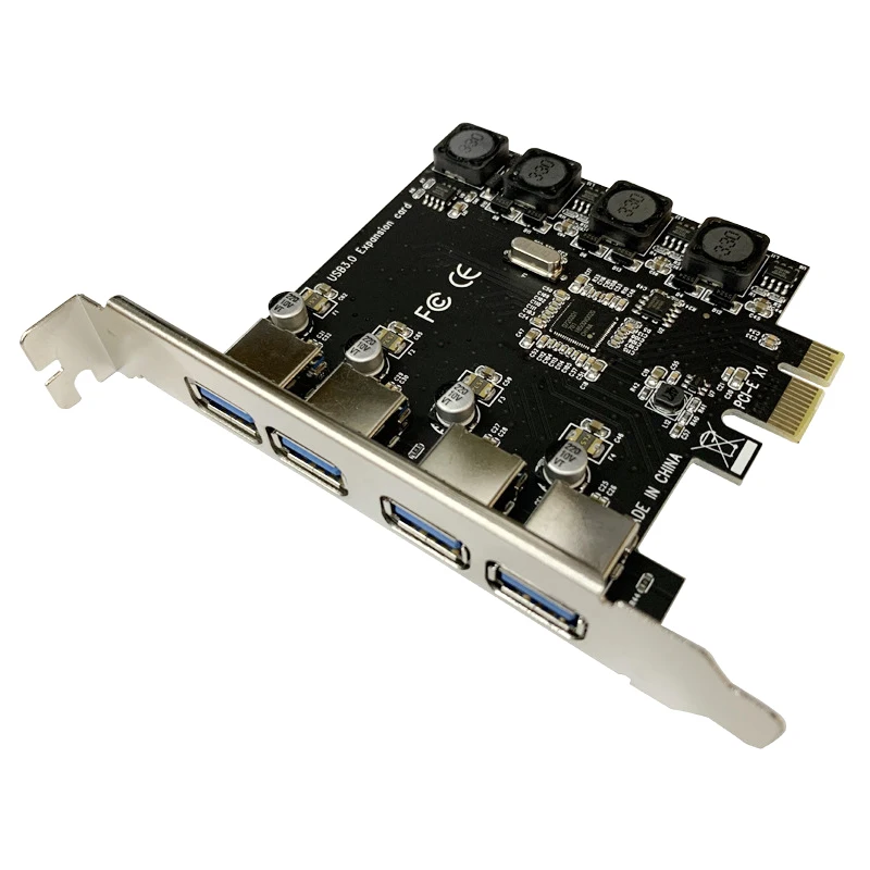 4 порта USB 3 0 Супер быстрая 5 Гбит/с PCI Express(PCIE) карта расширения совместима с Windows
