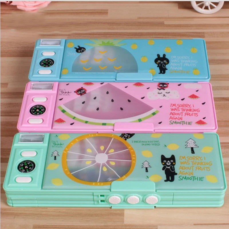 factory direct new children cartoon multifunctional stationery box