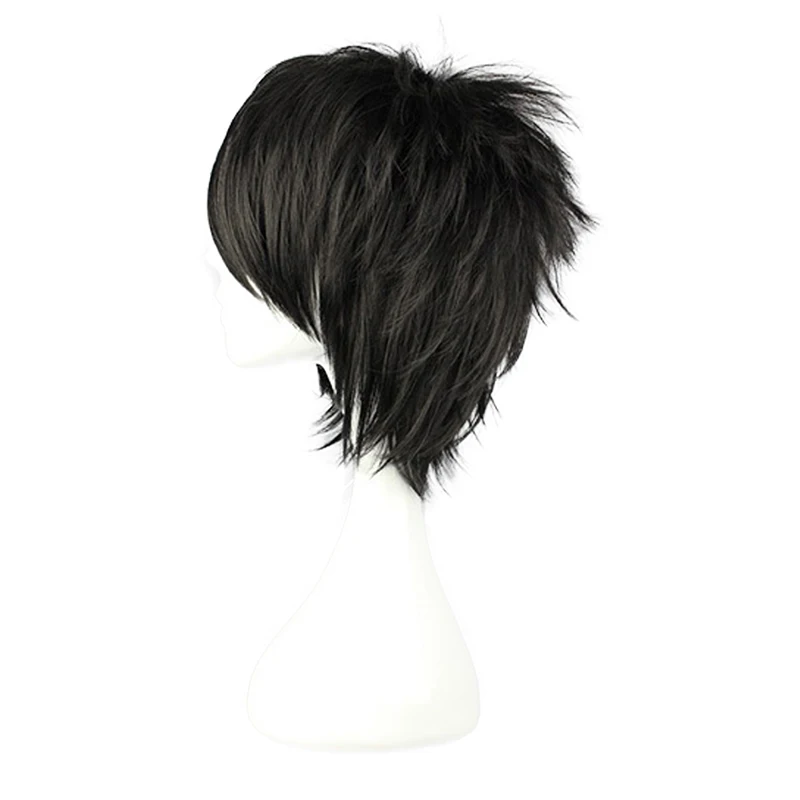 Аниме Death Note L Cos парик мужской L. Lawliet короткие черные термостойкие волосы Pelucas Косплей Костюм Парики+ парик колпачок