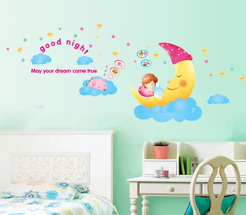 Adornment inside the bedroom of children room decorate a ...