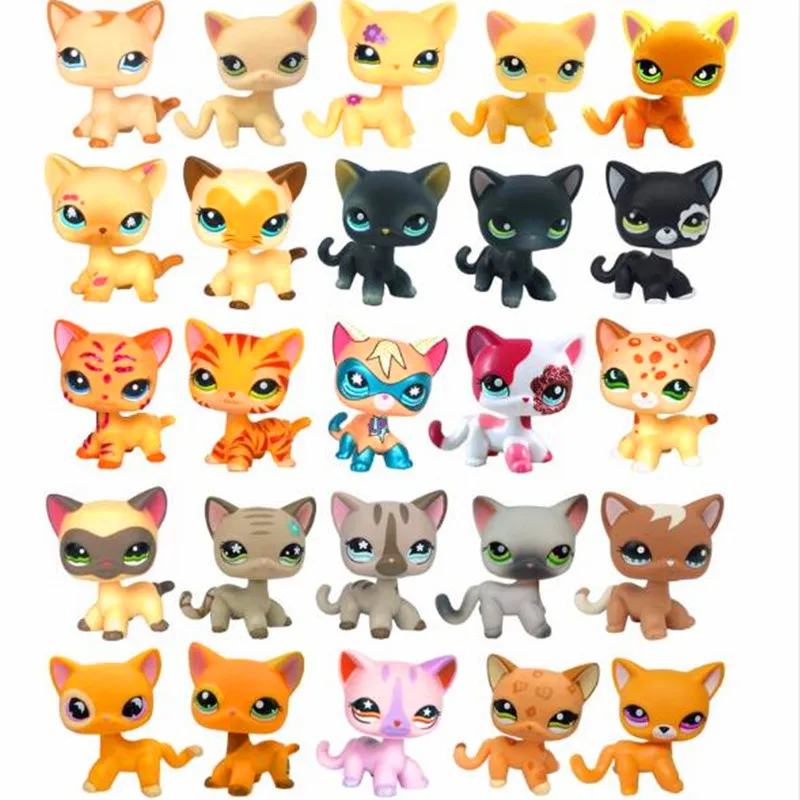 lps CAT font b toys b font pet shop Cute Short Hair kitty animal christmas gifts