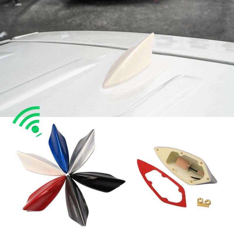 

Upgraded Signal Universal Car Shark Fin Antenna Auto Roof FM/AM Radio Aerial Replacement for BMW/Honda/Toyota/Hyundai/Kia/etc