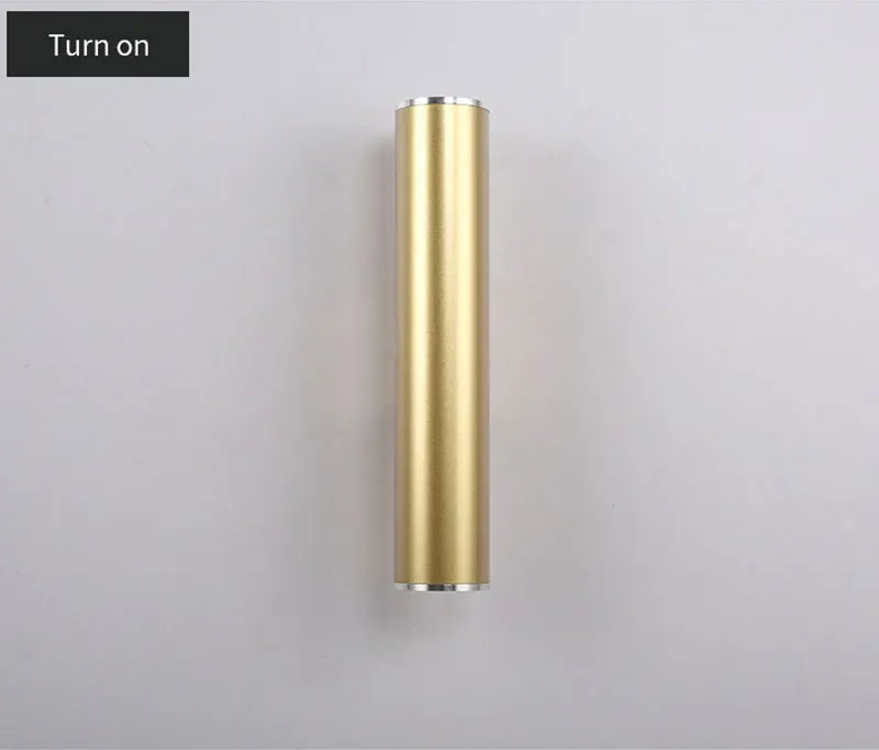 Northern Europe Wall Light Gold Tube Design Wall Lights LED Creative Gold Wall Lamp Loft Bedroom Corridor Bar Coffee Shop Light (8)