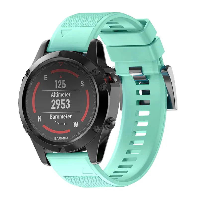 26 мм Quick Release Easy Fit силиконовый сменный ремешок для часов Garmin Fenix 5X/Fenix 5X Plus/Fenix 3 HR/Fenix 3/Tactix Bravo