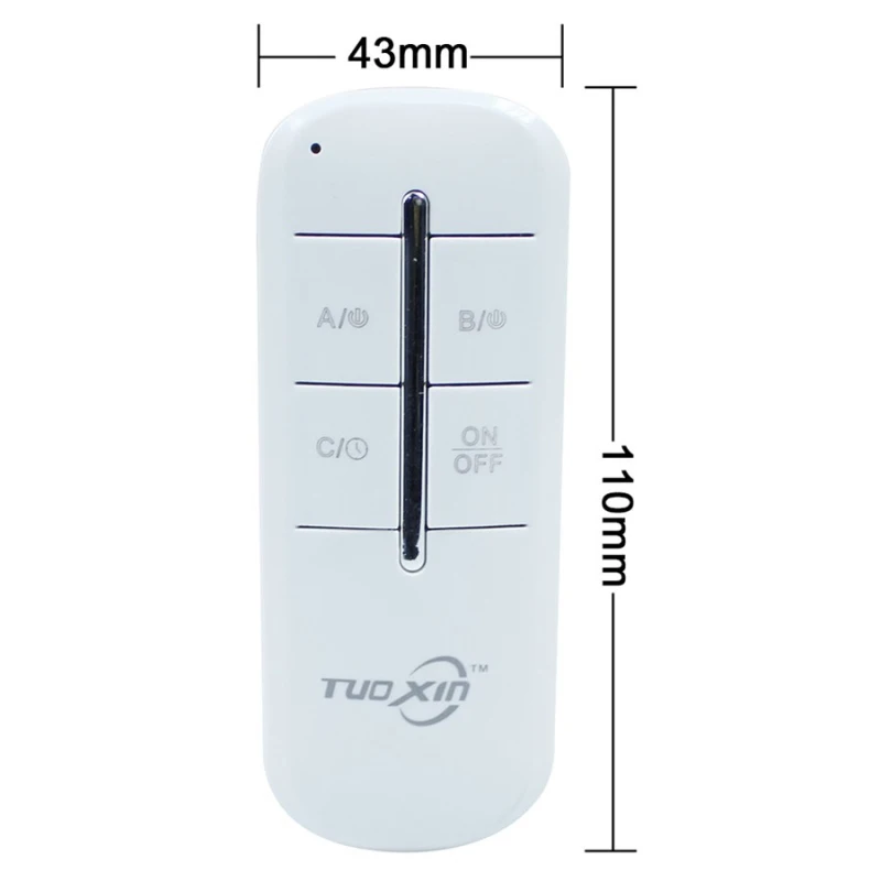  1 2 3 4 Ways LED Ceiling Panel Lamps Bulbs Digital RF Remote Controller Switch Receiver 220V Wirele - 32919461647