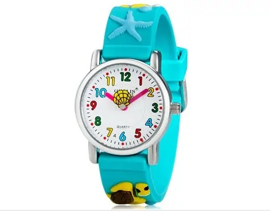 

WILLIS Watch for girl boys tortoise Waterproof Kid Watches Brand Quartz Wrist Watch 3D Silicone Wristwatches Fashion Casual