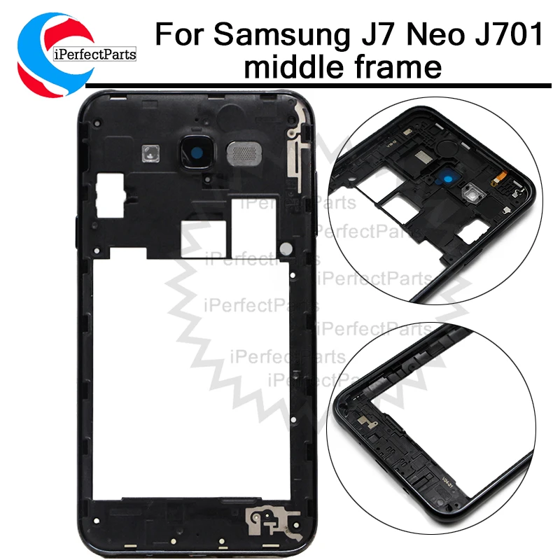 Оригинал для Samsung Galaxy J7 Neo SM J701M J701 средняя рамка Корпус Шасси пластина с задней