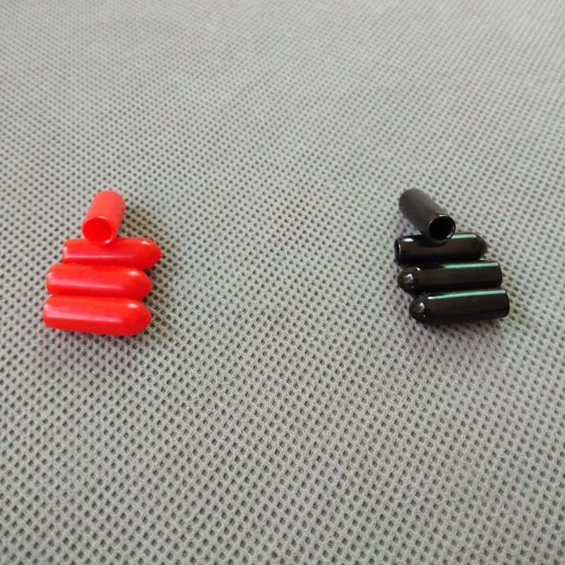 PVC 플라스틱 케이블 와이어 스레드 방수 커버 비닐 엔드 캡, PVC 고무 스틸 폴 튜브 파이프 보호, 4mm 엔드 캡, 로트 당 100 개