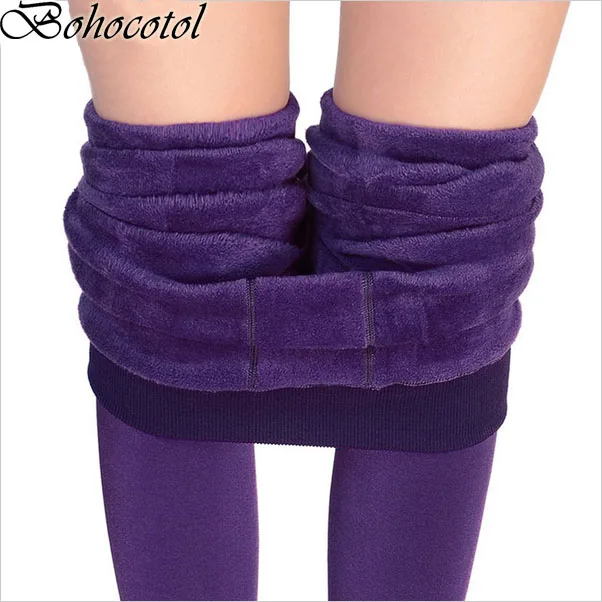 Bohocotol حار بيع S-XL 2019 شتاء جديد الأزياء بنطلون نسائي عالية مرونة جيدة جودة سميكة المخملية السراويل انخفاض الشحن